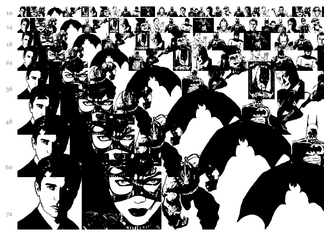 Batman The Dark Knight font waterfall